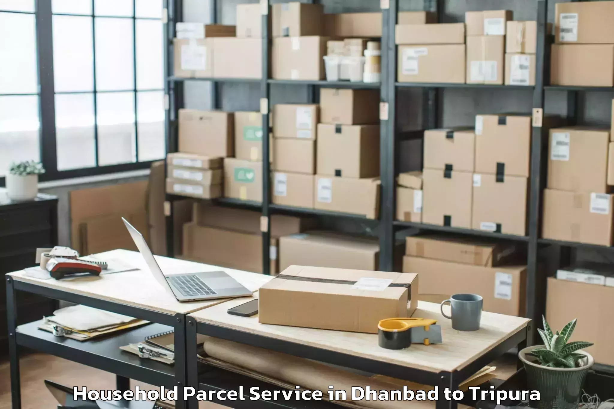 Leading Dhanbad to Kailashahar Household Parcel Provider